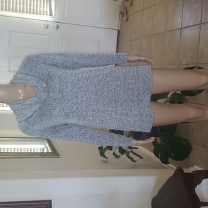 Eight18 xs marled grey cowlneck sweater relaxed fit